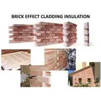 Brick effect cladding insulation